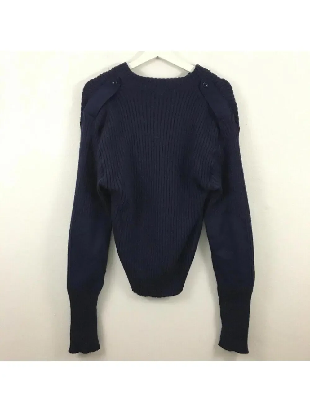 DSCP Men’s Military 100% Wool Pullover Thick Knit Rugged Sweater Size 40 - Picture 2 of 5